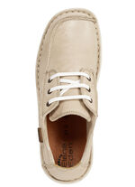 ELENA EDEN Schn&uuml;rschuh aus Nappaleder mit Knitter-Struktur BEIGE