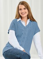 Pullunder mit nachhaltig recycelter Baumwolle 