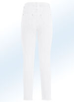 Magic-Jeans mit angesagtem Fransensaum WEISS