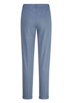 Hose mit rückwärtigem Dehnbundeinsatz JEANSBLAU MELIERT