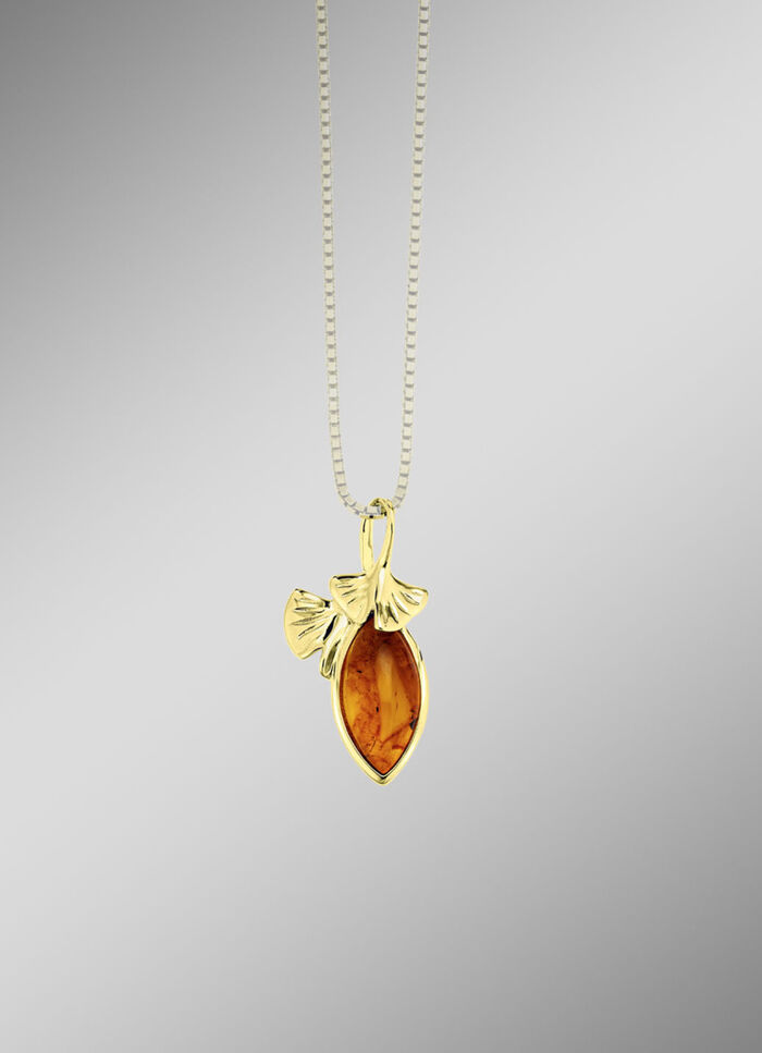 Eleganter Anhänger mit Bernstein 