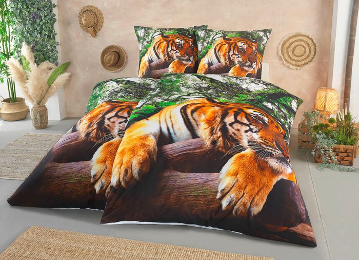 Digitalbedruckte Bettw&auml;sche-Garnitur 