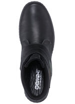 Gemini Stiefelette aus weichem Rind-Nappaleder SCHWARZ