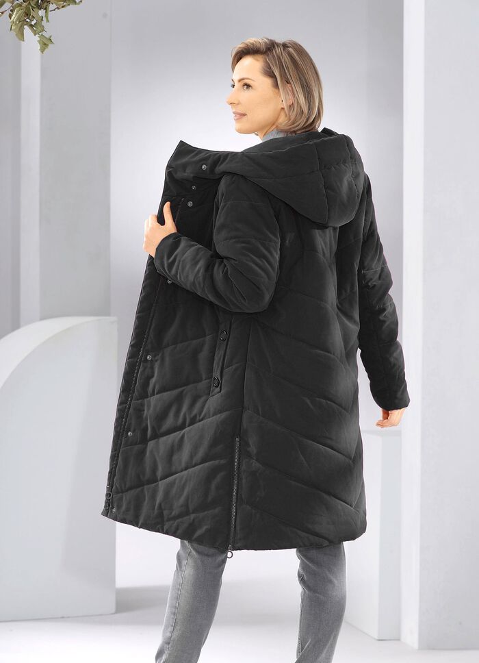 Kurzmantel aus recycelten Fasern 