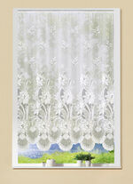 Blumenfenster-Store mit Automatikfaltenband 1:3 