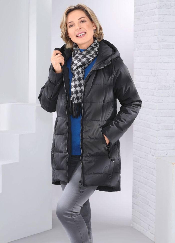 Longjacke mit 2-Wege-Zipper 