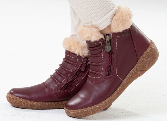 ELENA EDEN, gef&uuml;tterte Damen-Boots, Winterschuhe, Weite G, mit herausnehmbarem Fu&szlig;bett 