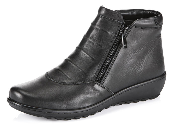 Gemini Stiefelette aus Rind-Nappaleder SCHWARZ