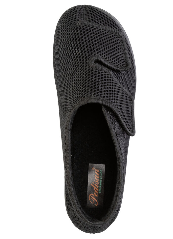 Klettschuh aus elastischem Textilmaterial SCHWARZ