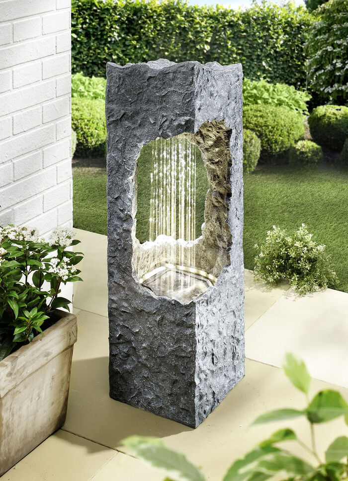 Brunnensäule Corso mit LED-Beleuchtung 