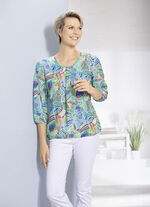 Tunika mit dekorativer Fältelung 