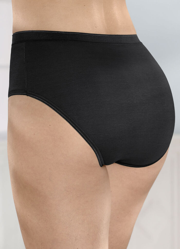 Fünferpack Slips mit elastischen Abschlüssen 