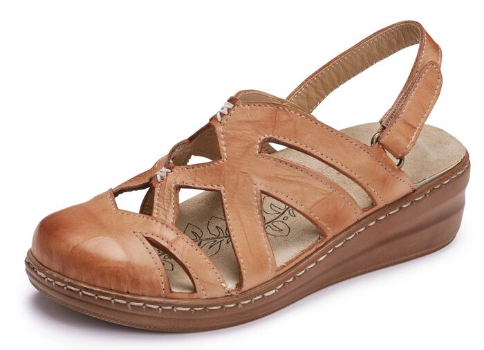 Gemini Sandale aus schattiertem Rind-Nappaleder 