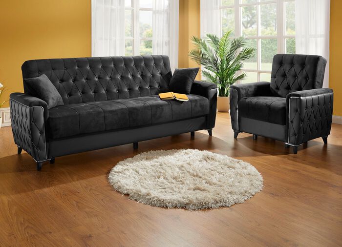 Polsterm&ouml;bel mit Bettkasten und Liegefunktion 