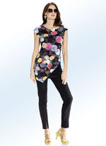 Hose mit angesagten Beinschlitzen SCHWARZ