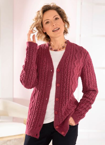 Strickjacke in sehr flauschiger Qualität 