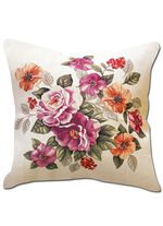 Kissenbezug mit Blumen-Dessin 