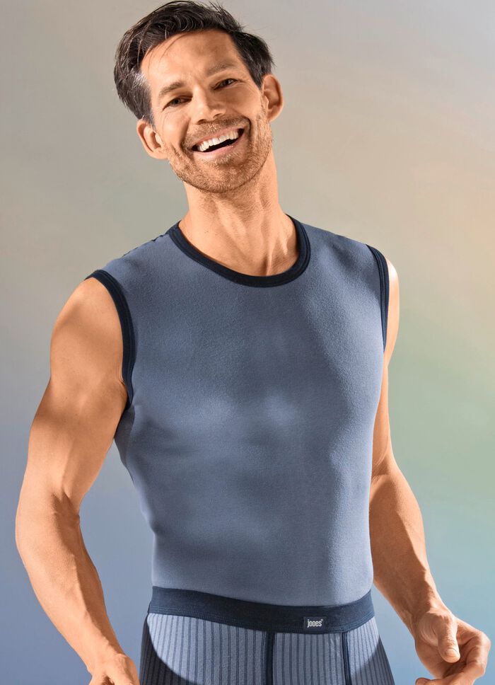 Dreierpack Muskelshirts mit Kontrasteinfassung 