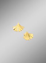 Nat&uuml;rliche Eleganz: Ohrstecker Ginkgoblatt 