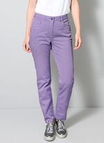 Hose mit floraler Stickerei 