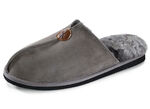 Pantoffel aus edlem Doubleface-Schaffell GRAU