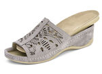 Mubb Pantolette mit antiker Lochung TAUPE