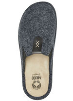 Mubb Pantoffel mit seitlich eingesetzten Gummizügen ANTHRAZIT