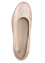 ELENA EDEN, bequeme Damen-Ballerinas, Weite G, mit herausnehmbarem Fu&szlig;bett TAUPE