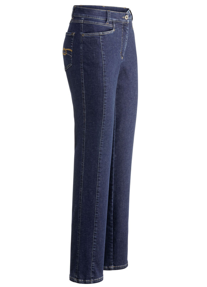 Jeans in 4-Pocket-Form DUNKELBLAU