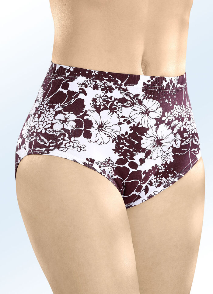 Fünferpack Slips mit Gummizug im Bund 