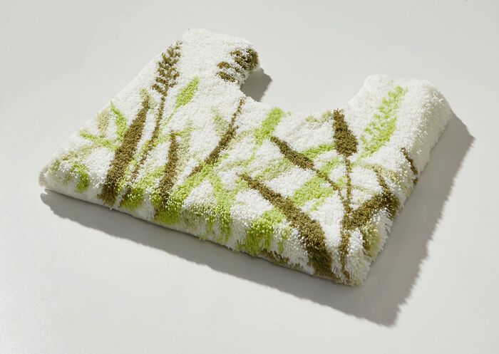 Naturnahe Badgarnitur mit Gr&auml;sermotiv NATUR