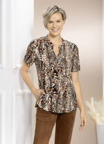 Shirt-Tunika mit Animal-Print 