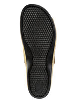 Gemini Pantolette aus teilweise schattiertem Rind-Nappaleder MAISGELB