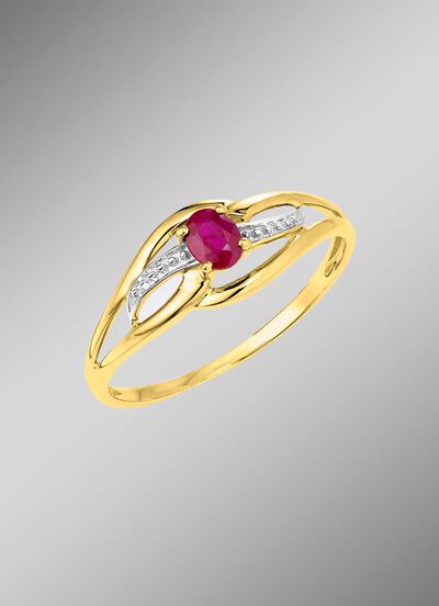 Damenring mit Rubin 