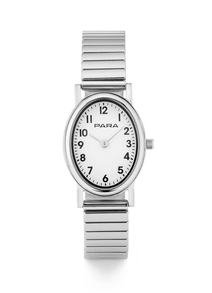 Para-Quartz-Damenuhr mit Edelstahlgehäuse 