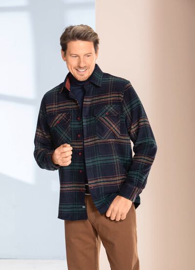 Kariertes Overshirt von "Milano Italy" 