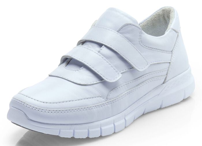 Andrea Conti Sneaker mit Klettspangen WEISS