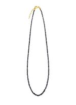 Au&szlig;ergew&ouml;hnliche Halskette mit Roh-Diamanten in Dunkelgrau 