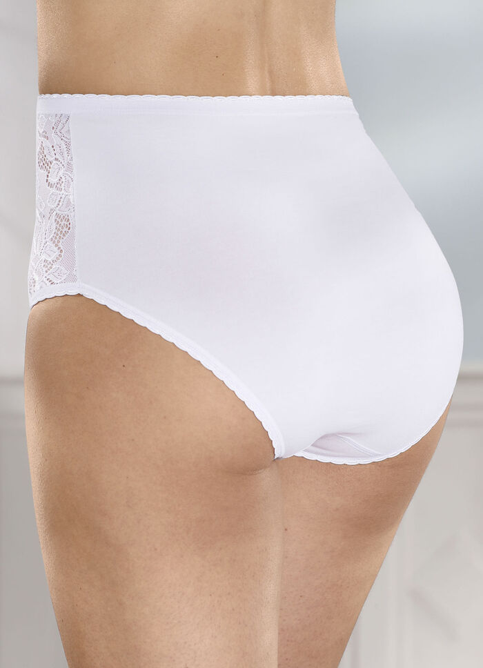 Laurina Viererpack Slips mit Elastikspitze 