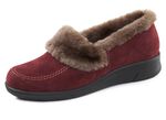 ELENA EDEN, warme Damen-Hausschuhe, Weite H, mit Lammfell 