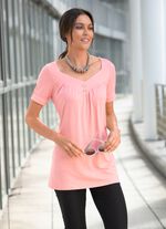 Tunika mit V-Ausschnitt in 2 Farben ROS&Eacute;