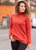 Pullover mit streckender Struktur 