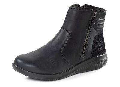 Gef&uuml;tterte Damen-Boots, Winterschuhe, Weite K, mit Lammfell 