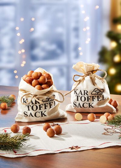 Marzipan-Kartoffeln mit Kartoffel-Sack 