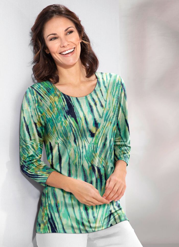 Pullover in Feinstrick LINDGR&Uuml;N-MULTICOLOR