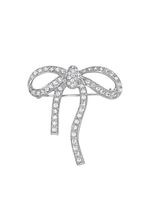 Anstecknadel Schleife mit synth. Zirkonia 