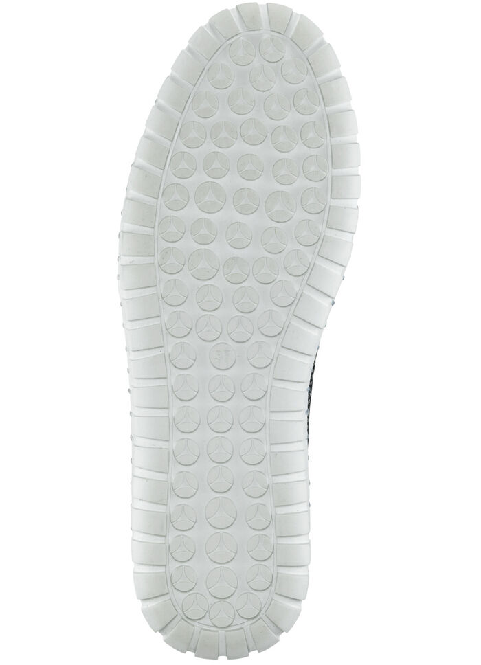 Gemini Slipper mit sommerlich perforiertem Rind-Nappaleder WEISS