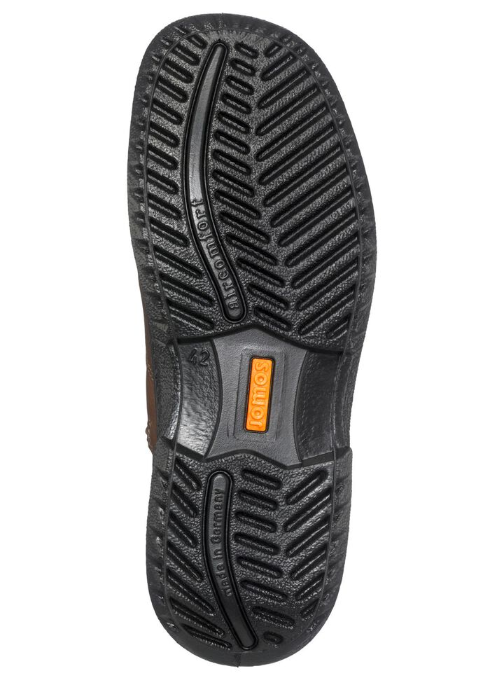 Stiefel mit echtem Lammfellfutter DUNKELBRAUN