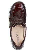 Caprice, elegante Damen-Slipper, Weite H, mit herausnehmbarem Fu&szlig;bett BURGUND