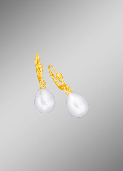 Ohrringe mit S&uuml;&szlig;wasser-Zuchtperlen 